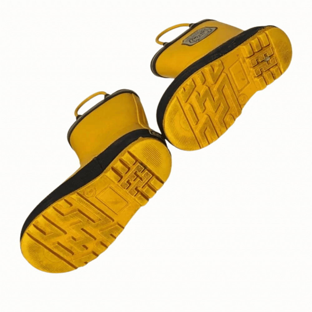 Carter's Yellow Fireman Rain Boots Toddler Size 6 Rubber Waterproof Kids - Picture 8 of 8